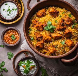 Chicken tikka biryani