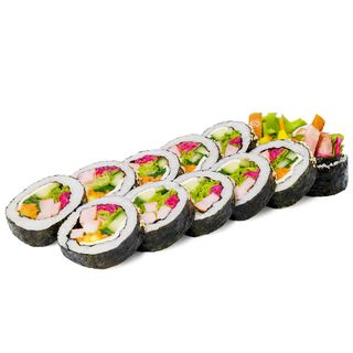 Kimbab with ham and cheese