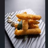 Mozzarella sticks with Ranch sauce