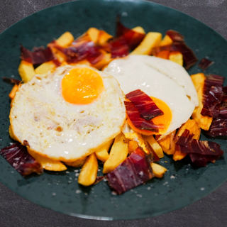 Huevo Estrellado Con Jamón De Buey