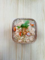 Ensalada De Cangrejo Y Langostinos Al Ajillo