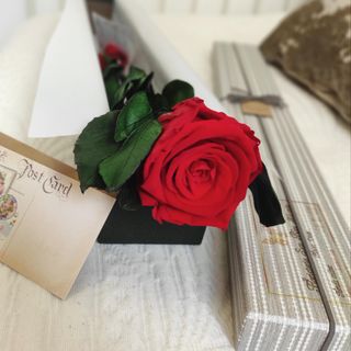 NOVEDAD: Rosa Eterna Roja 55cm. en su Caja de Diseño Exclusivo.