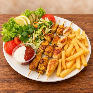 Kebab la farfurie (pui)