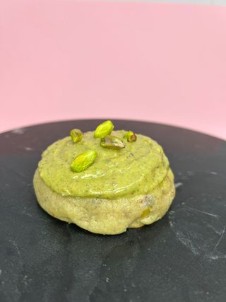 Galleta crumble de pistacho