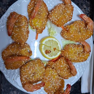 Langostino frito de casa