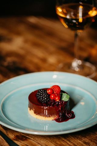 Tarte de Chocolate e Frutos Vermelhos