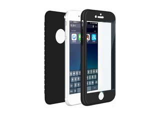 Силиконов калъф гръб кейс MBX 360 градуса - iPhone 7, 8, SE2, черен