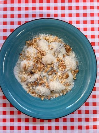 Gnocchis Rellenos De Gorgonzola Y Champiñones