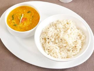 Dal tadka with rice
