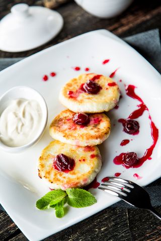 Сырники с джемом