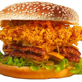 Chicken e beef burger