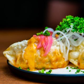 Gyozas de pato en curry japonés