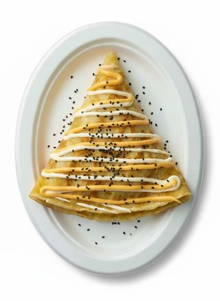 Блин с ветчиной и сыром /Clătita cu șuncă și cașcaval