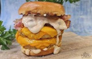 Burger Doble De Pollo
