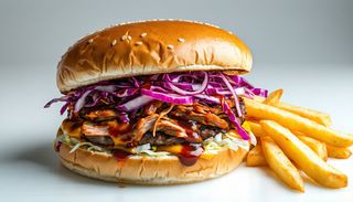Pulled bbq burger