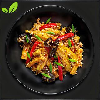 БАКЛАЖАН В СОУСІ СОЛОДКИЙ ЧІЛІ (350 г)