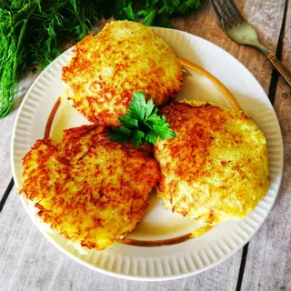 Деруни з мясом