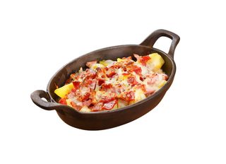 Картофки на пещ с бекон, шунка и луканка (420г)