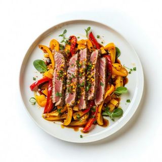 Ensalada De Pimientos Asados Con Ventresca