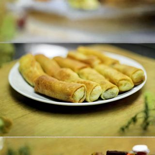 Pancakes with meat/ბლინები ხორცით /Блины с мясом(2шт )+сметана