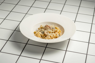 Фетучини с курицей и грибами