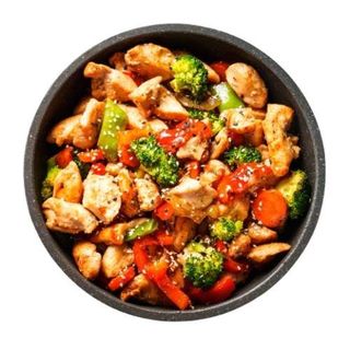 Pollo con verdura picante