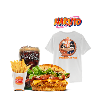 Menú CBK + Camiseta Naruto blanca