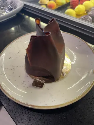 Strawberry royal chocolate mousse