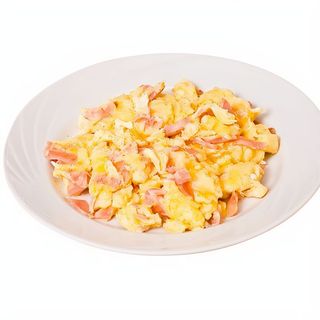 Huevos revueltos con jamón