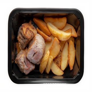 Bandeja (Mediana) Patatas kebab de pollo