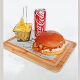 Crunchy chicken burger + Coca Cola 0.33l