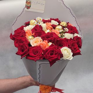 bouquet fleurs et choccola