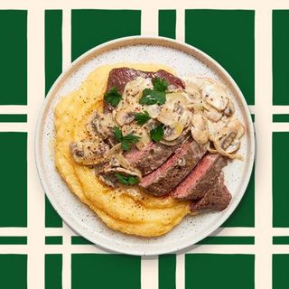 Plat Steak Sauce Champignon