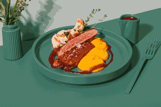 Keto Piept de Rata cu piure de morcovi si ciuperci 180/200/50gr