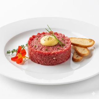 Tartare fassona piemontese con maionese al lime