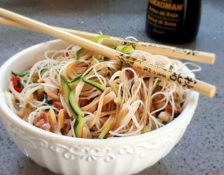 Spaghetti con frutti di mare alla piastra