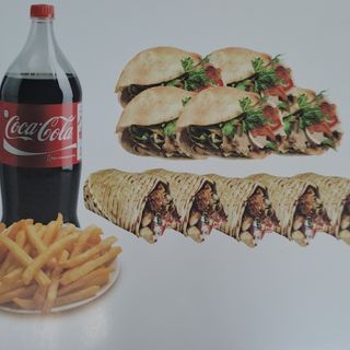 Menú Familiar Kebab (5 Uds.)