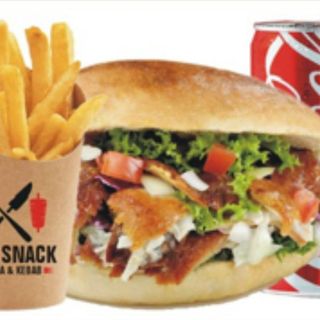 Panino kebab no piccante menù
