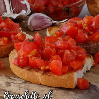 Bruschette al pomodoro 2 pezzi