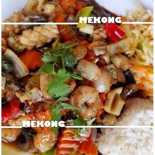 Kalmary smażone z krewetkami 300g