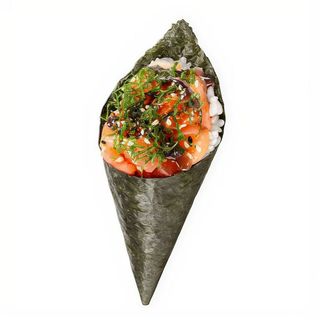 Temaki de salmón