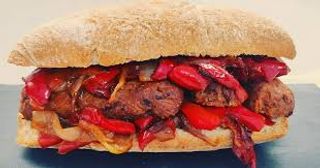 Panino salsiccia peperoni