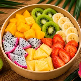 Fresh Tropical Fruit Bowl/ტროპიკული ახალი ხილის ბოული