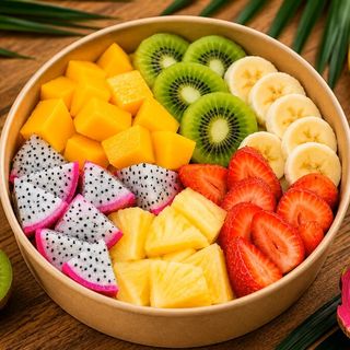 Fresh Tropical Fruit Bowl/ტროპიკული ახალი ხილის ბოული