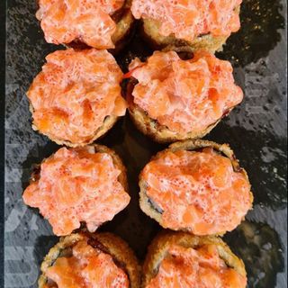 Tempura tatar z łososiem