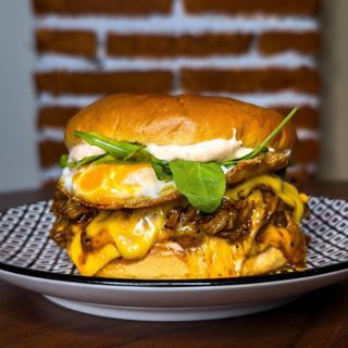 Porky Burger con Patatas