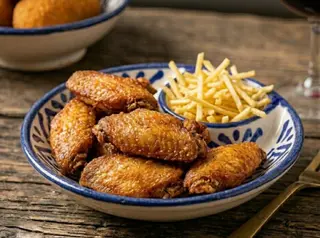 Alitas De Pollo (8 Uds.) + Patatas