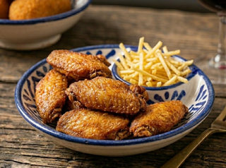 Alitas De Pollo (8 Uds.) + Patatas