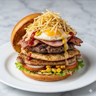 Hamburguesa Trifásica