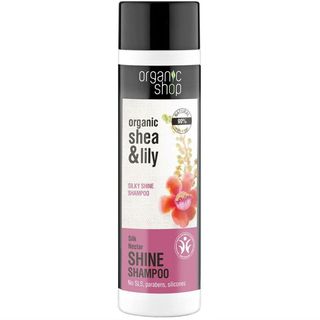 SZAMPON DO WŁOSÓW JEDWABISTY POŁYSK JEDWABNY NEKTARECO 280 ml - ORGANIC SHOP
